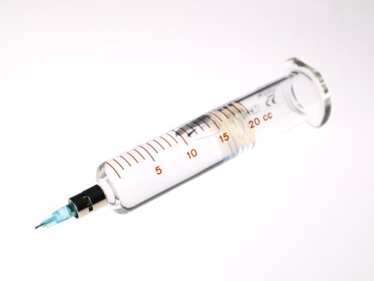 Purified silicone oil - Glass syringe
